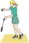 Badminton: Push With the Palm for Better Forehand Serves