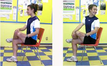 Fitness - Seated Back Stretch for Long Trips