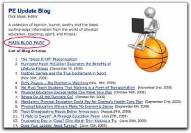 <center>The New PE Blog Postings Page </center>