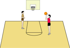 Players Testing Their Shooting Range